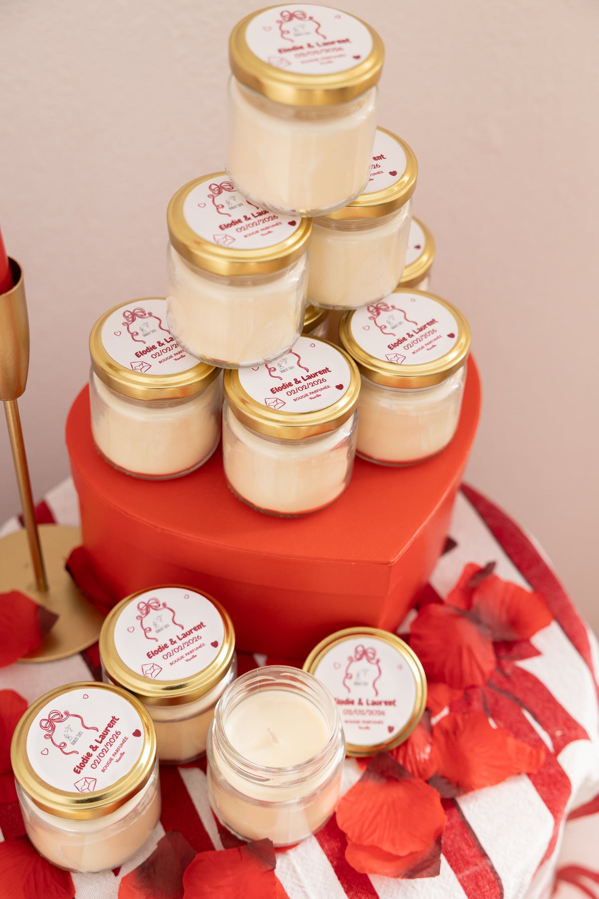 Bougie 70g  personnalisées