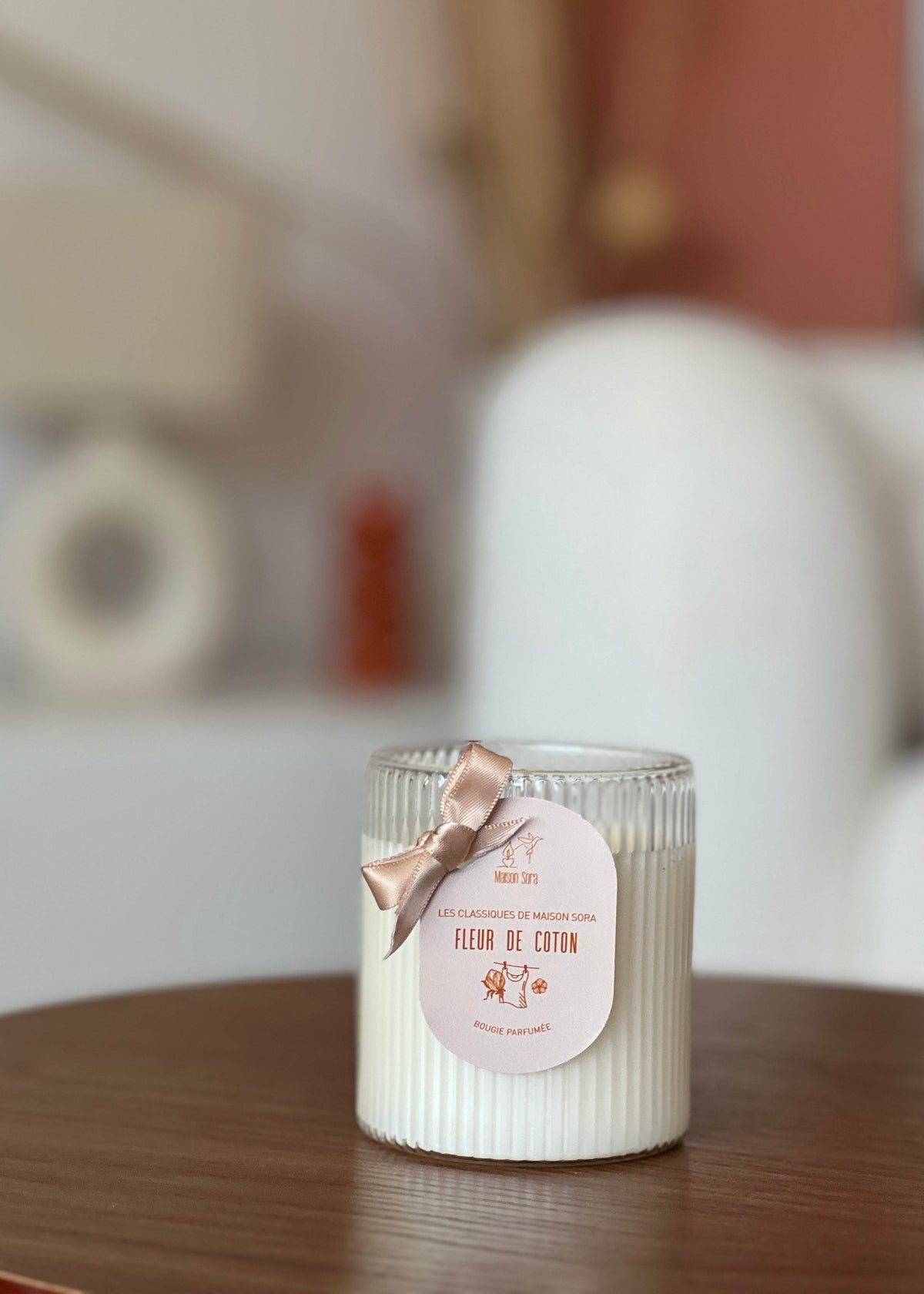 Bougie Lucie Fleur de coton