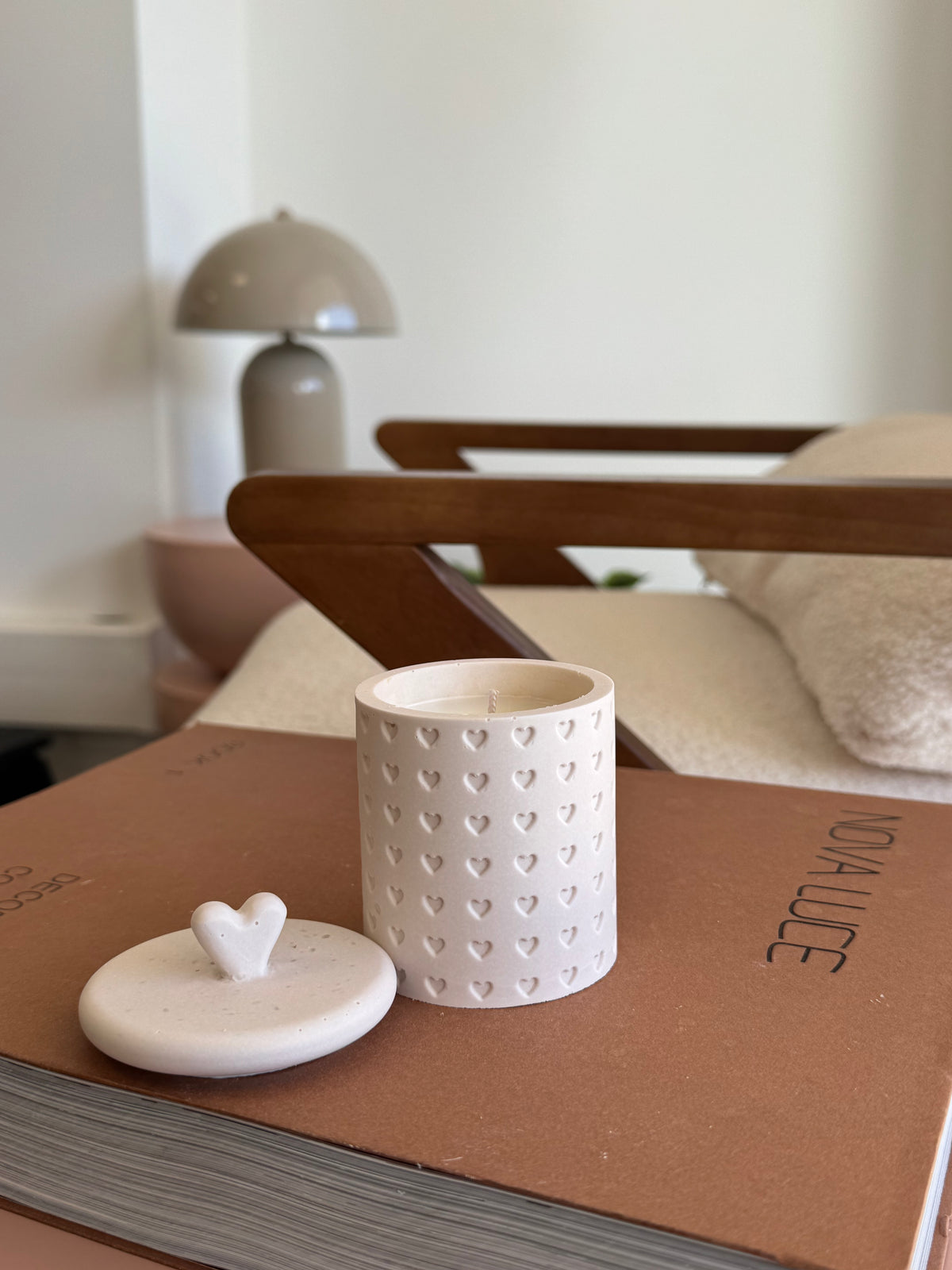 Bougie Adrianna Rose gold