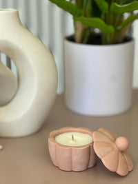 Bougie Alisson rose des sables