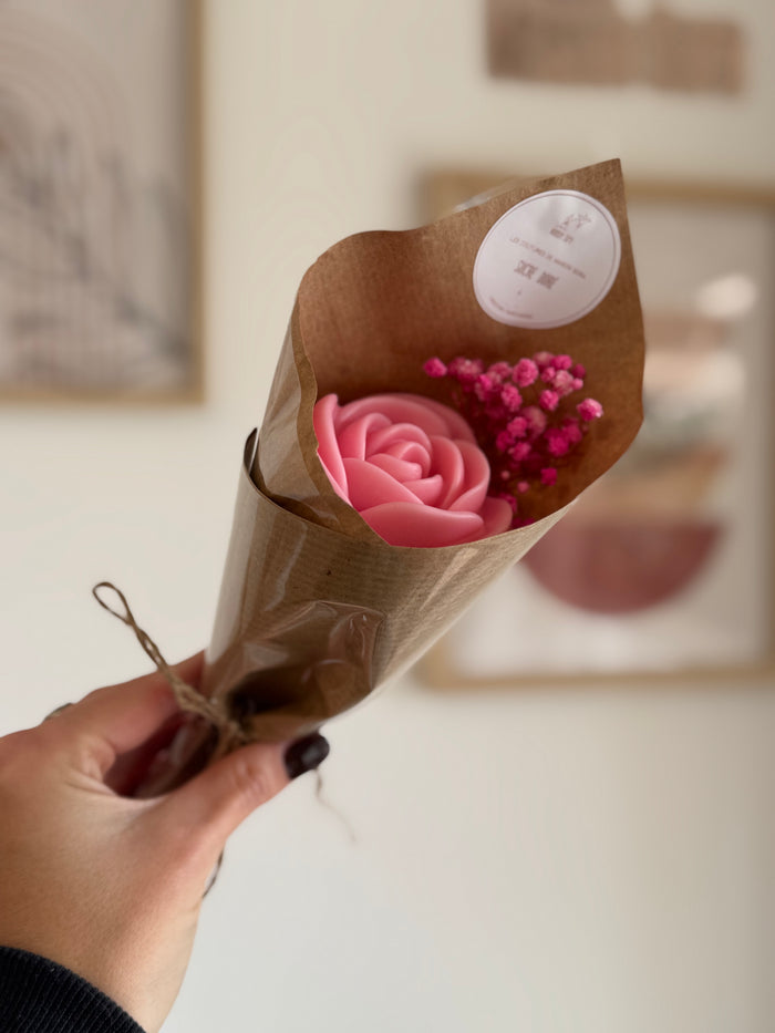 Fondants Rose Flower satin tonka