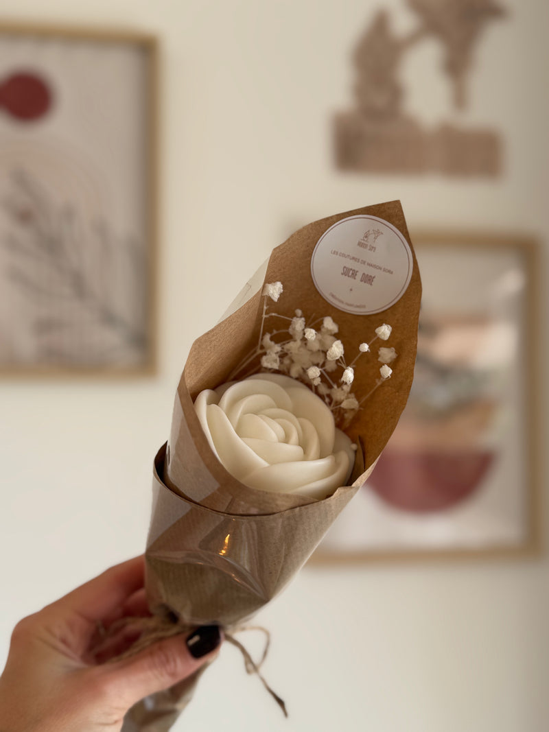 Fondants Rose Flower satin tonka