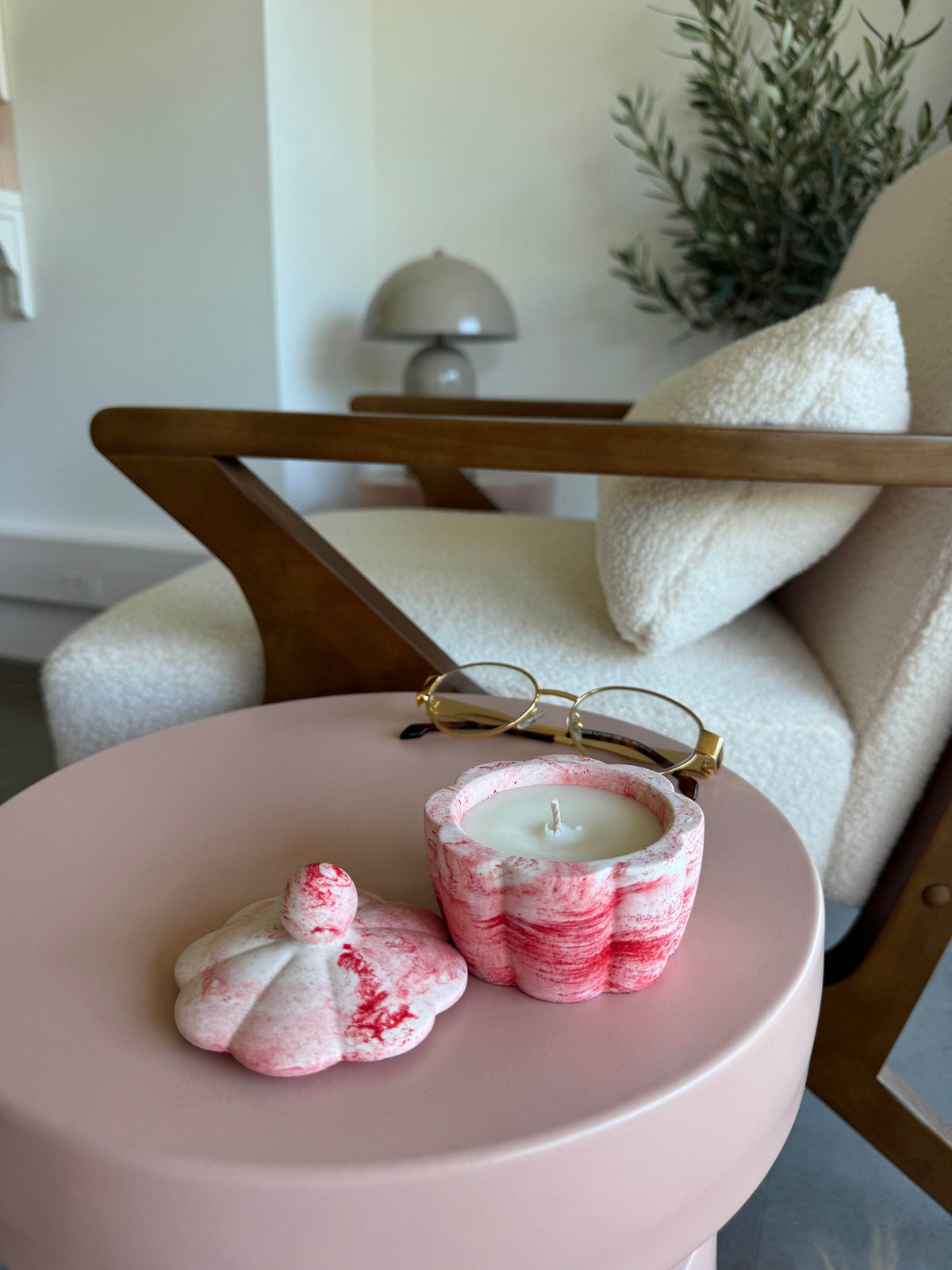 Bougie Marguerite Linge propre