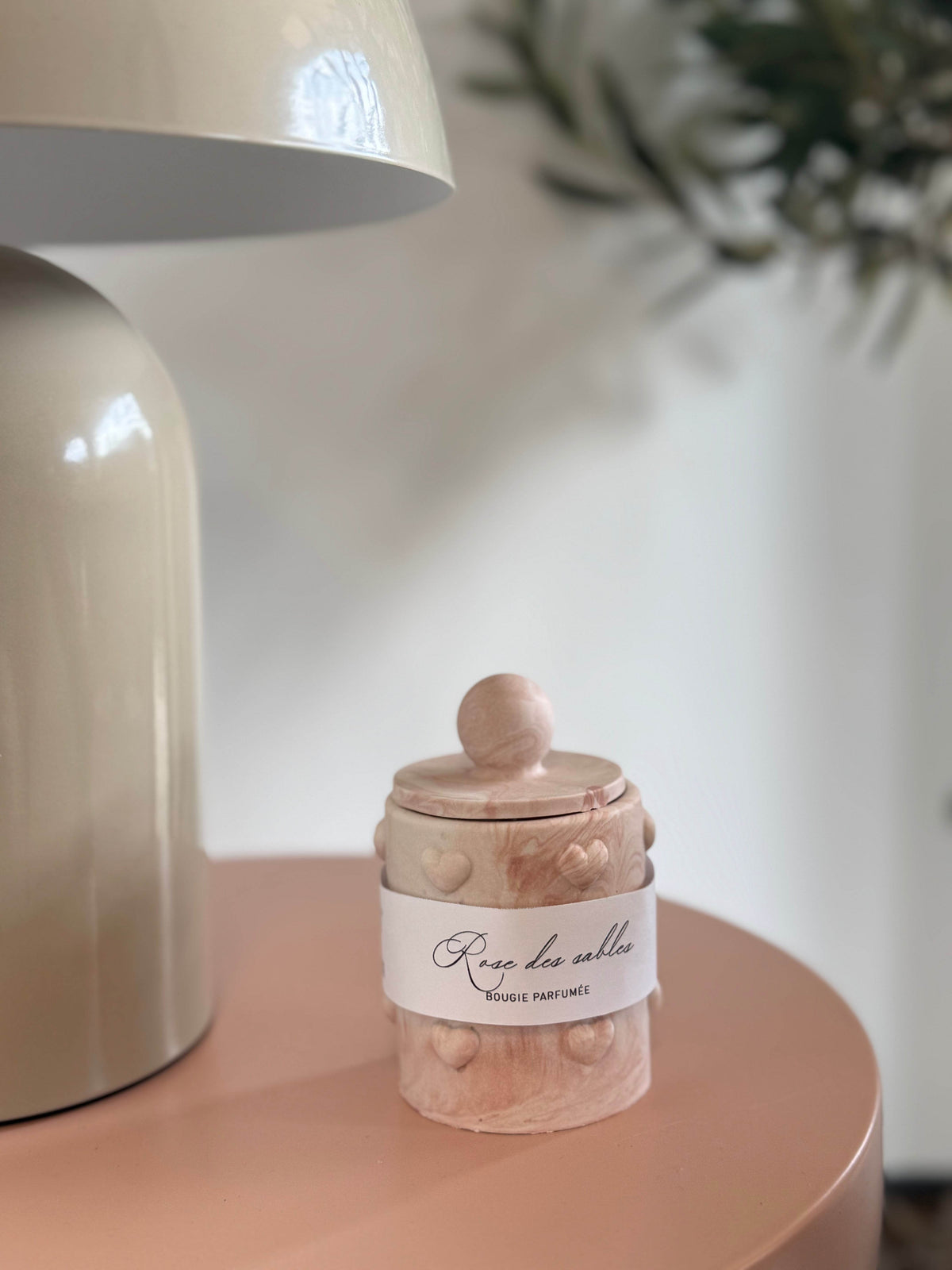 Bougie Lilou rose des sables