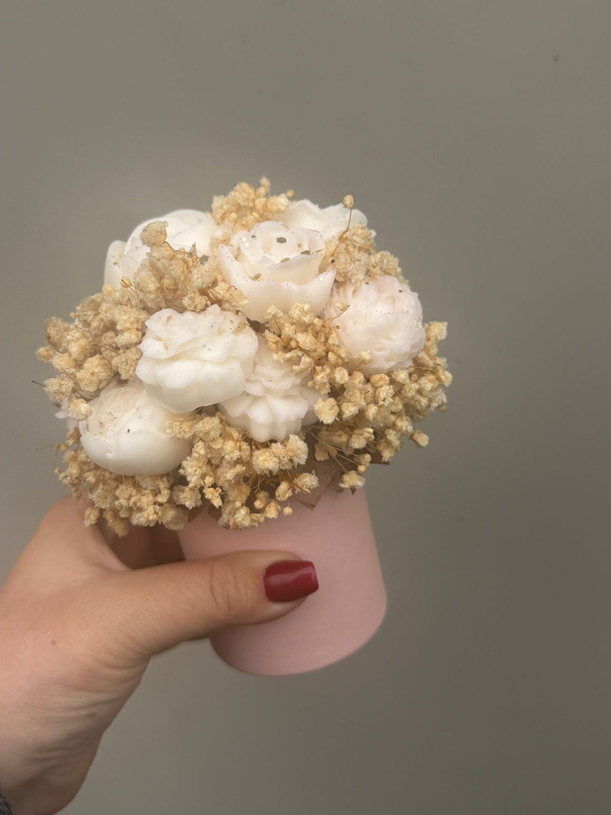 MINI Bouquet floral Lili sucre doré