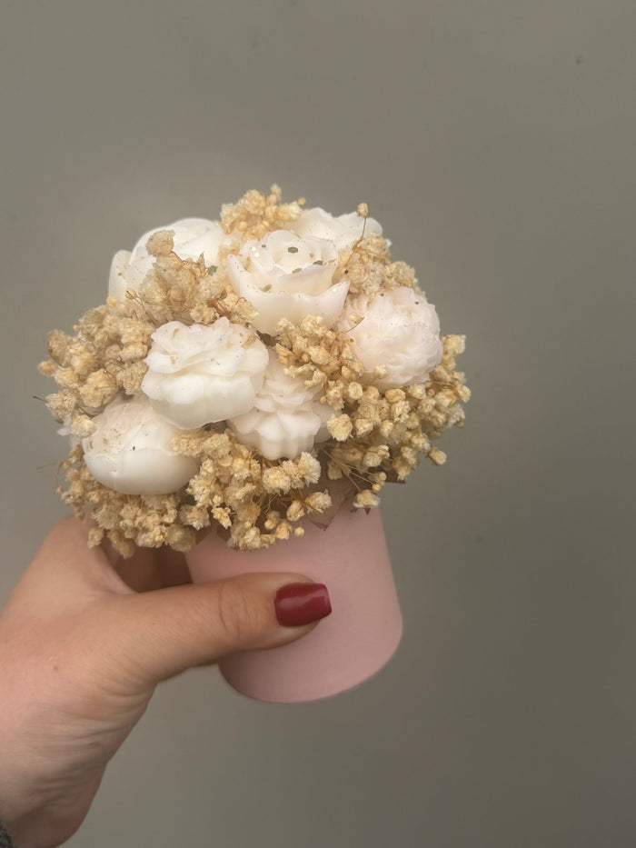 MINI Bouquet floral Lili sucre doré